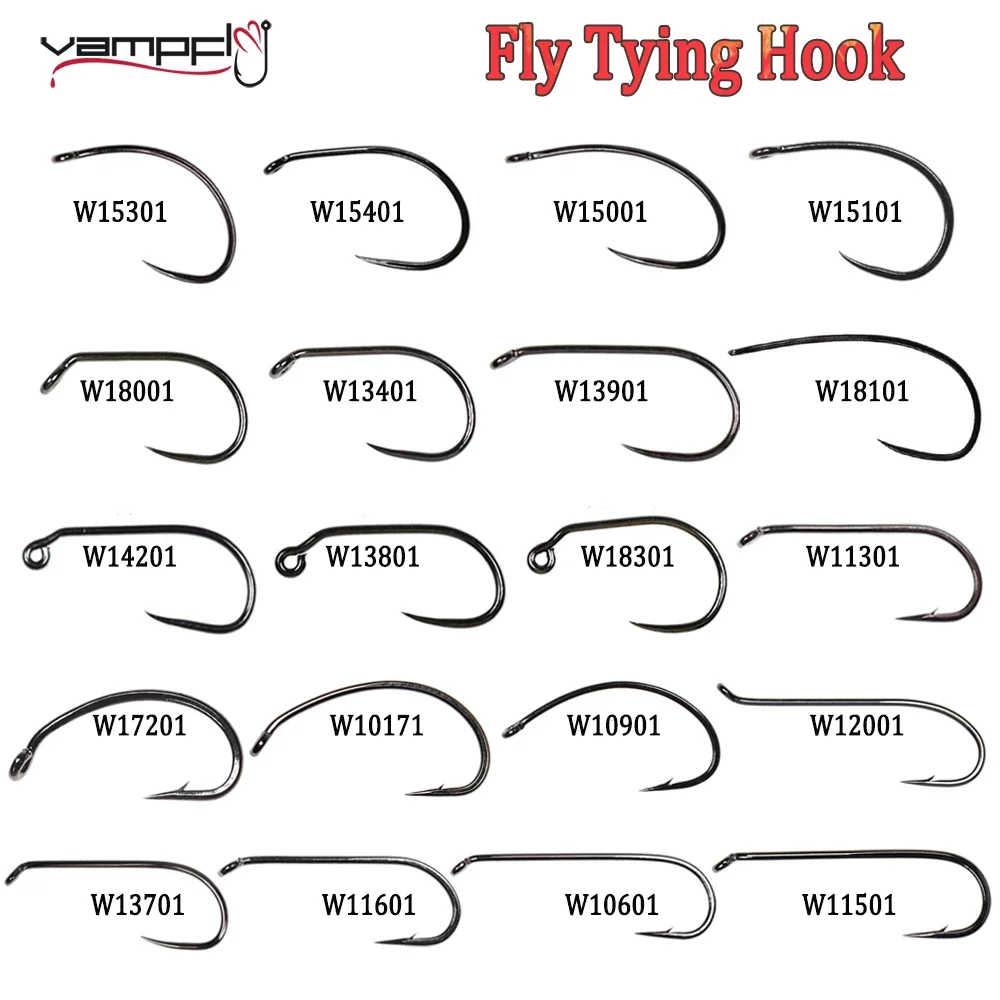 Fishing Hook Barbless - ตะขอตกปลาแบบไม่มีหนามและไร้กั้นหญ้า200ชิ้นตะขอรอกฟลายนางไม้ดักแด้ไข่ปลาแห้งแมลงวันแบบเปียก