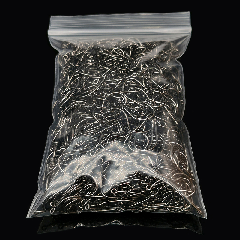 Fishing Hook Assortment - 200 ชิ้นตะขอตกปลา Eyed Circle Jighead Hook