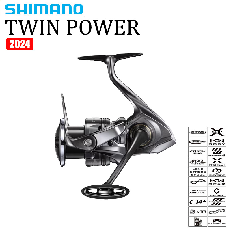 รอกตกปลา SHIMANO 2024 TWINPOWE - Shimano Reel Sienna บทวิจารณ์และราคา