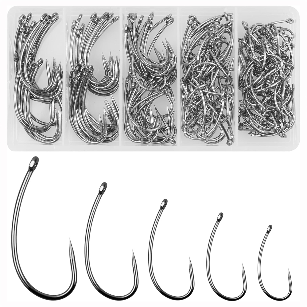 ชุดตะขอตกปลาไร้เงี่ยง180ชิ้นตะ - Fishing Hook Barbless บทวิจารณ์และราคา