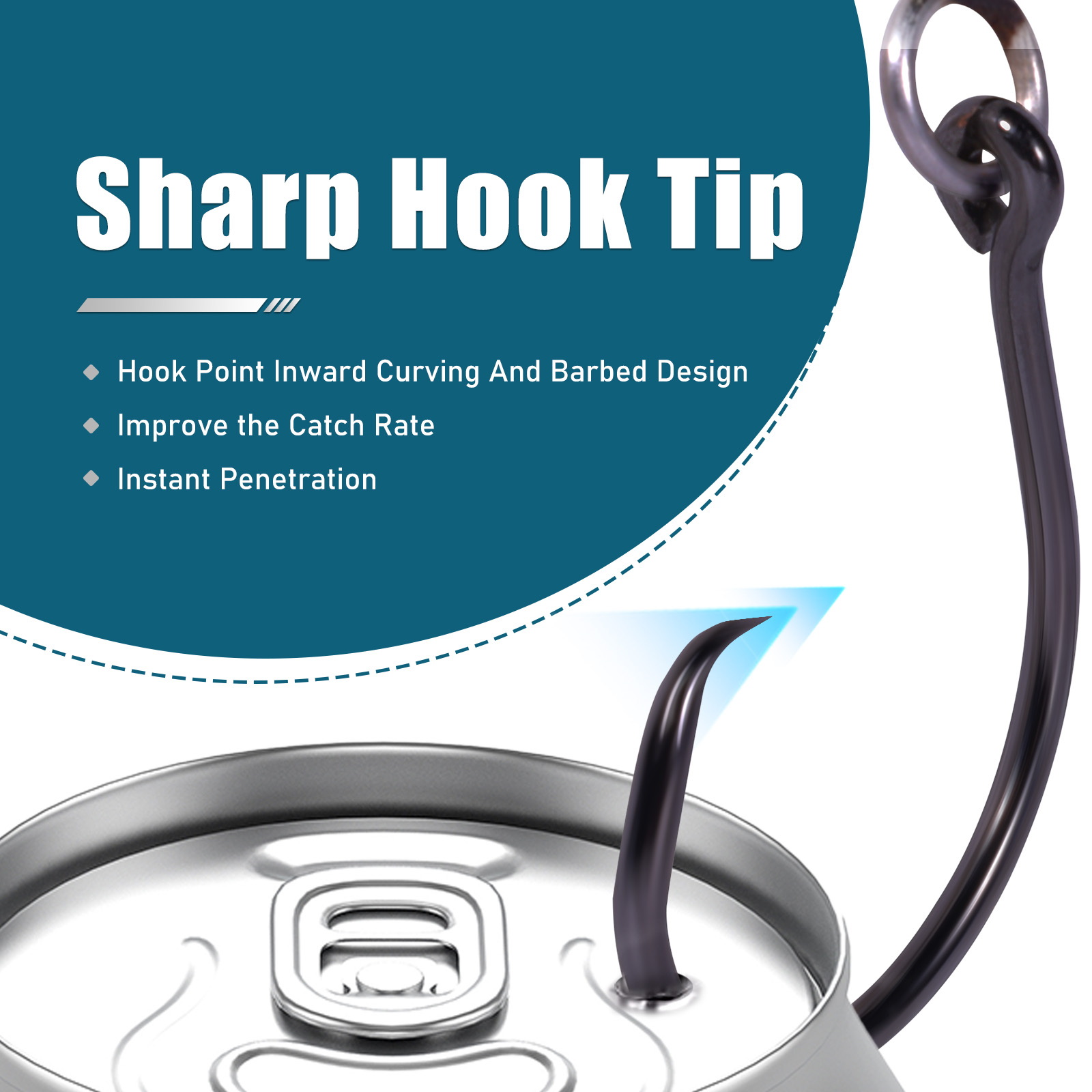 9KM วงกลมตะขอตกปลา Ringed Eye  - Fishing Hook Circle บทวิจารณ์และราคา