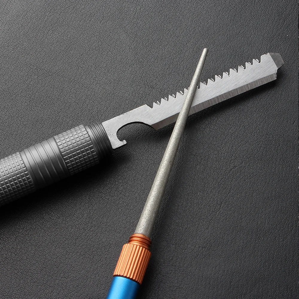 กลางแจ้งMatte Mini EDCมีดSharp - Fishing Hook Sharpener บทวิจารณ์และราคา