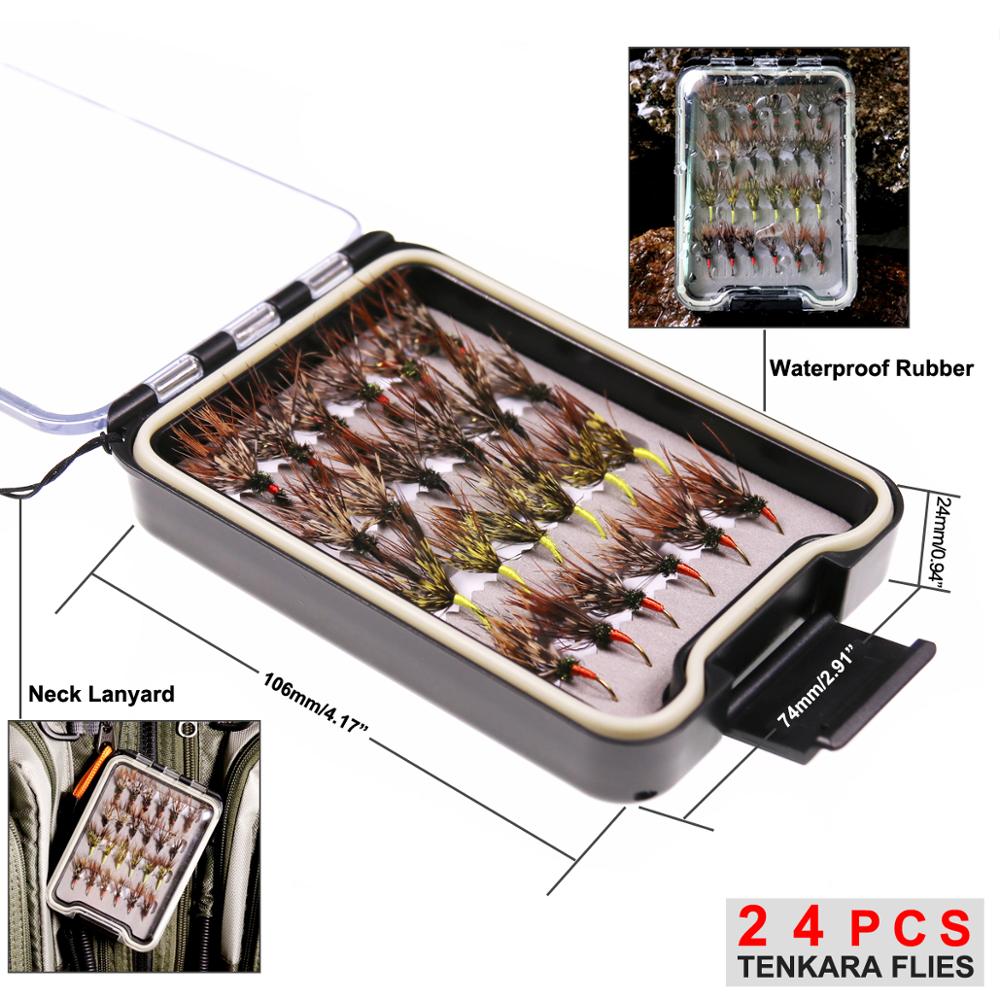 Bimoo 24 ชิ้น/กล่อง Tenkara Fl - Fishing Hook Size บทวิจารณ์และราคา