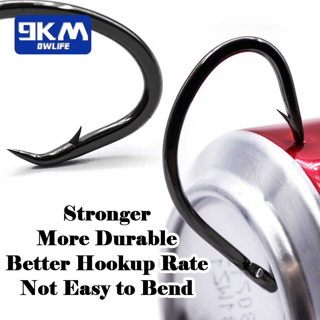 9KM ตะขอวงกลม 25 ~ 50 ชิ้นตะขอ - Fishing Hook Barbless บทวิจารณ์และราคา