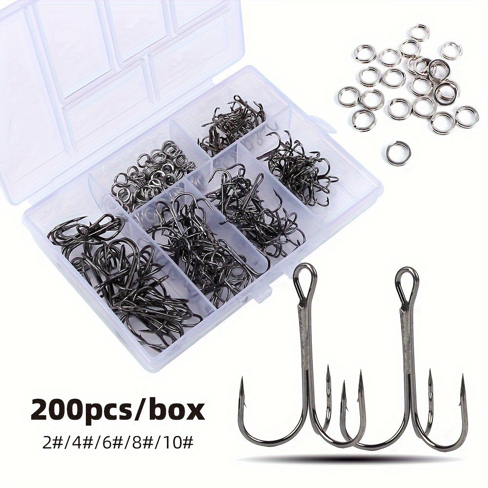 ตะขอเบ็ดตกปลาแบบสามทาง 200 ชิ้ - Fishing Hook Assortment บทวิจารณ์และราคา