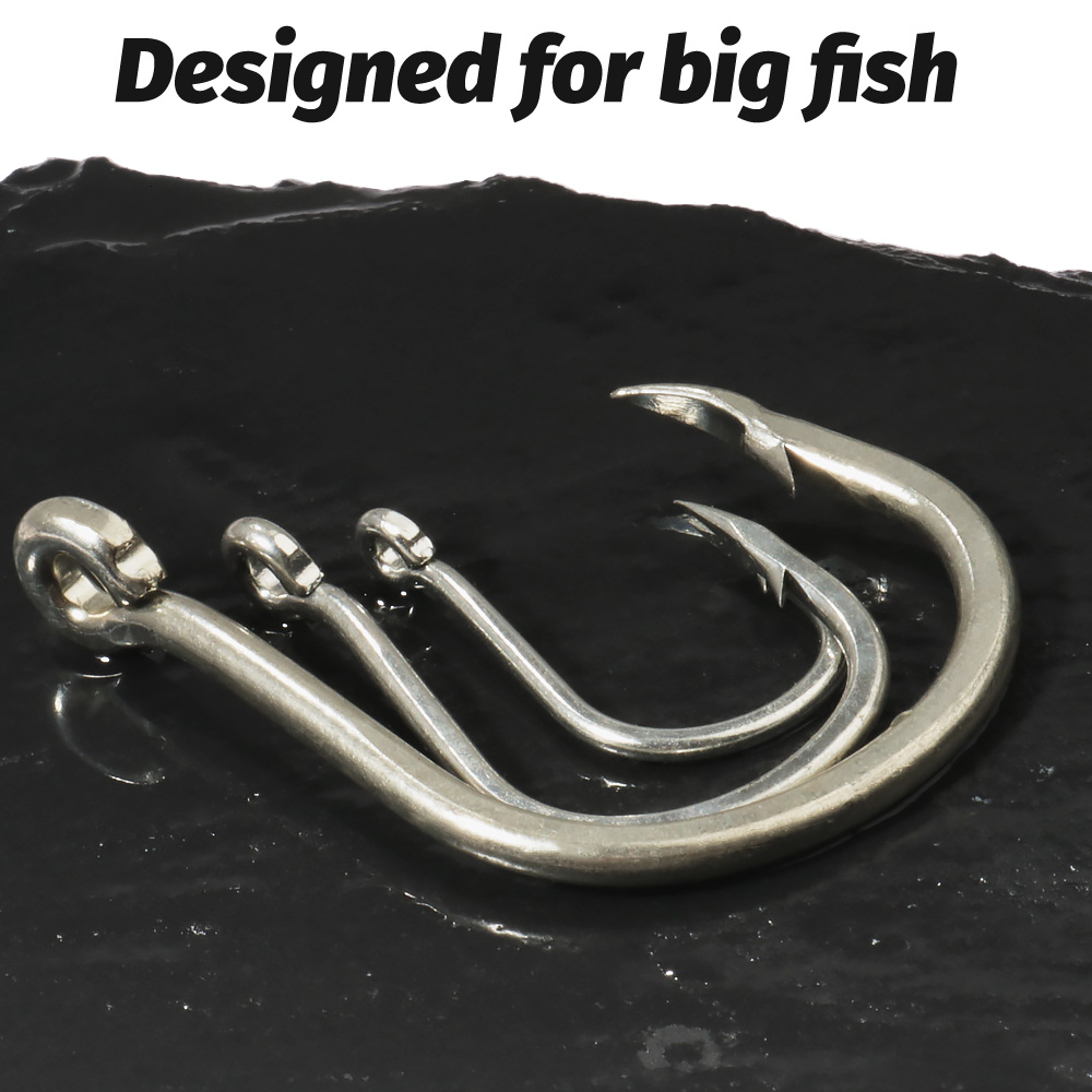 10PCS ปลาใหญ่ตะขอ 1/0-7/0 Supe - Fishing Hook Circle บทวิจารณ์และราคา