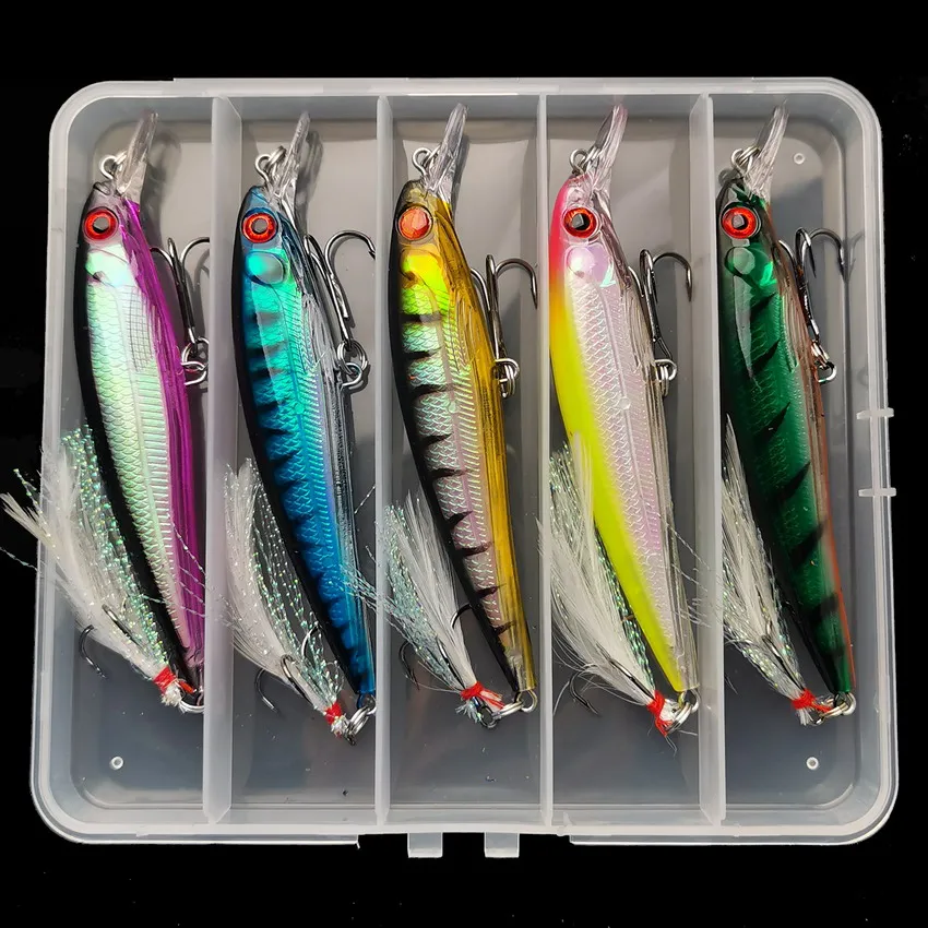 5ชิ้น/กล่อง3D เลเซอร์ Bionic E - Fishing Hook Box บทวิจารณ์และราคา