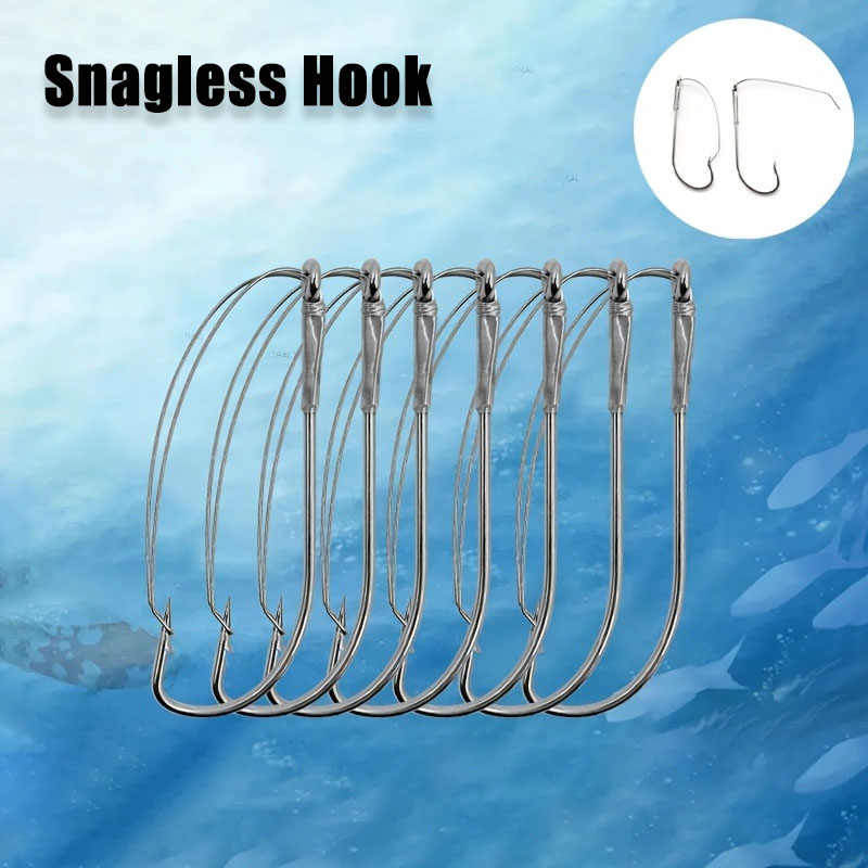 20/40 ชิ้น Weedless Offset Wor - Fishing Hook Weedless บทวิจารณ์และราคา