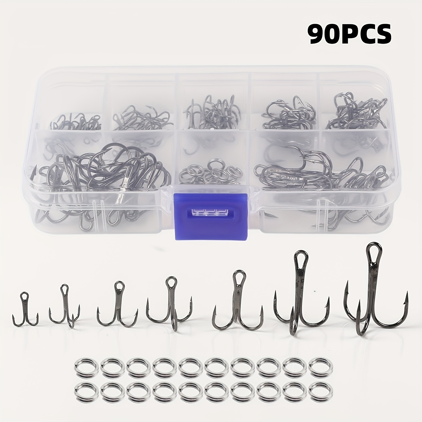 ชุดเหยื่อตกปลา 90 ชิ้น/ชุด พร้ - Fishing Hook Assortment บทวิจารณ์และราคา